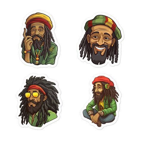 rastafari stickers